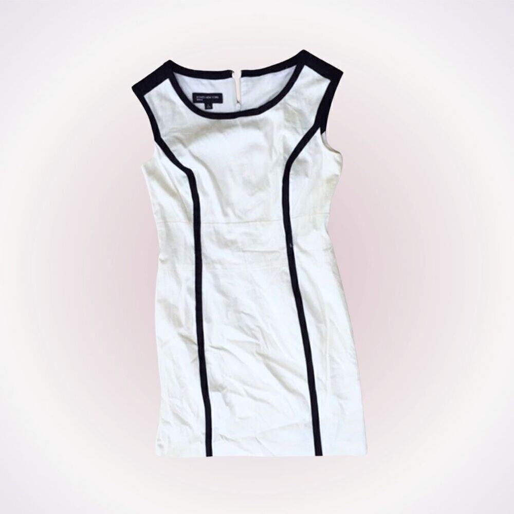 Jones New York White Structured Sleeveless Dress | Sz 4